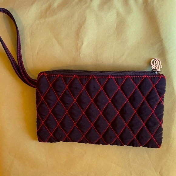 Vera Bradley Cosmetic mini bag, black velvet.. - Picture 1 of 4